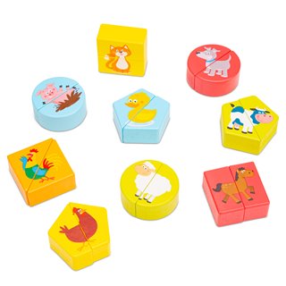 Shape block puzzle - animals